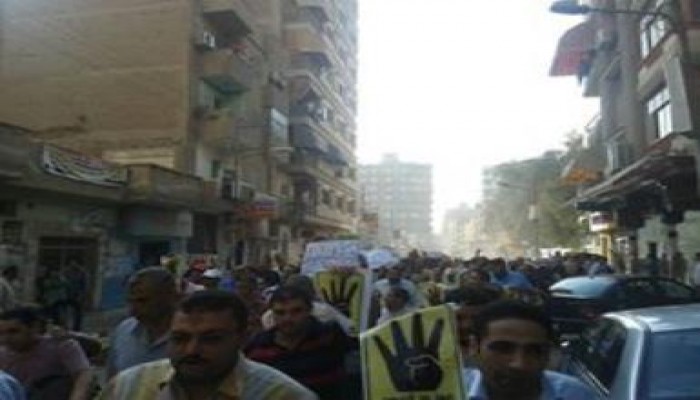 مسيرة حاشدة بالمحلة الكبرى رفضا للانقلاب العسكري