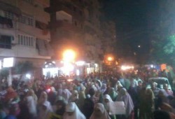 مسيرات الإسكندرية تنطلق فى مليونية " الانقلاب هو الارهاب"