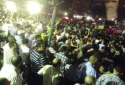 مسيرة حاشدة تنطلق من مسجد السلام بمدينة نصر "الانقلاب هو الإرهاب"