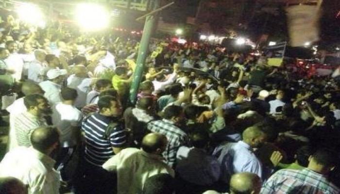 مسيرة حاشدة تنطلق من مسجد السلام بمدينة نصر "الانقلاب هو الإرهاب"