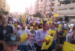 مئات الآلاف فى مسيرة حاشدة بــ "6 أكتوبر" رفضا للانقلاب العسكرى