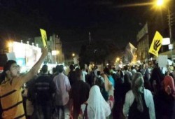 مسيرة شباب ضد الانقلاب إلى قصر الاتحادية (صور)