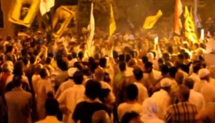 العريش ترفض المجازر والاعتقالات في مليونية "الانقلاب هو الارهاب"