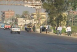 سلسلة بشرية صباح اليوم بطريق مصر اسكندرية الزراعي بالبحيرة رفضا للانقلاب العسكري (فيديو)