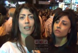 احدى المشاركات بمسيرة مدينة نصر : اللي بيقول إن الشارع كله اخوان ينزل ويشوف