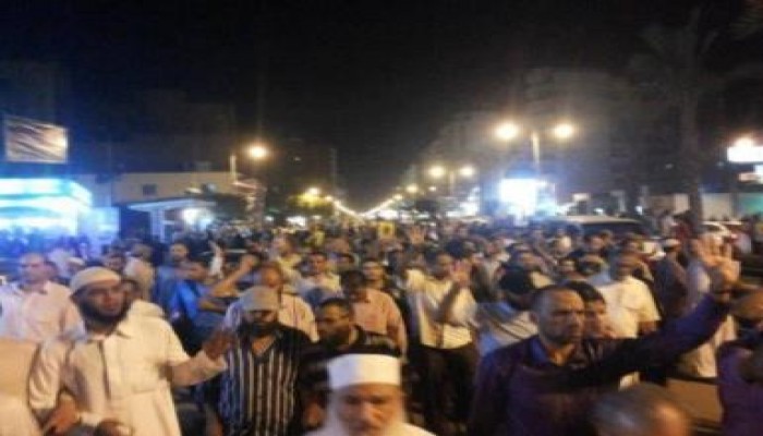 مسيرات حاشدة في السويس ضد الانقلاب العسكري الدموي