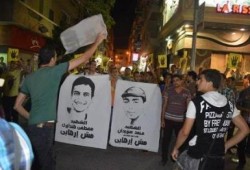 مظاهرة ليلية لحركة "عفاريت ضد الانقلاب" بدمنهور (صور)