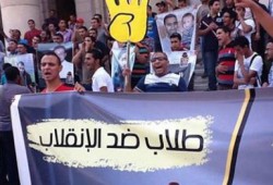 طلاب ضد الإنقلاب” بالشيخ زايد ينتفضون ضد الإنقلاب العسكري