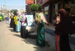 سلسلة بشرية لحرائر مصر في المنوفية