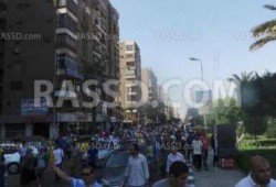مسيرات مدينة نصر على اعتاب ميدان رابعة العدوية