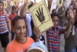 أشبال بسيون غربية يثورون على الانقلاب في جمعة الوفاء للشهداء (فيديو)