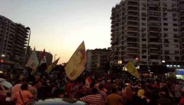 مسيرة شباب ضد الانقلاب المتجهة إلى ميدان رابعة العدوية