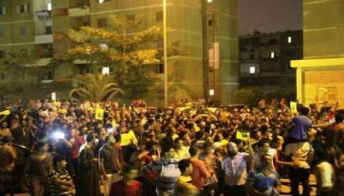 مسيرة التجمع الأول بالقاهرة الجديدة في ذكرى فض رابعة (صور)