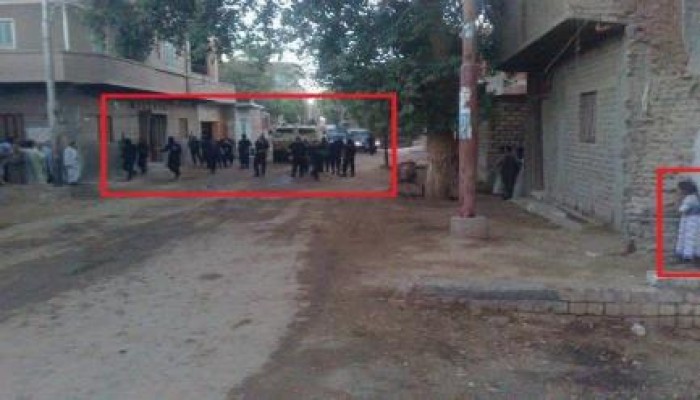 صورة وتعليق ,, اقتحام مليشيات السيسى لقرية دلجا