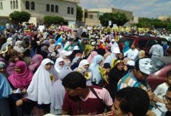 عشرات الآلاف  في مسيرات بالمنوفية ضمن فعاليات الشباب عماد الثورة