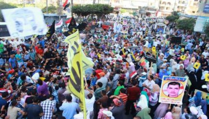 مسيرات شرق الاسكندرية تلتحم امام حى سيدى بشر