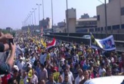 مليونية بالجيزة بعد لقاء مسيرات الهرم، والكنيسة، وخاتم المرسلين  في فيصل