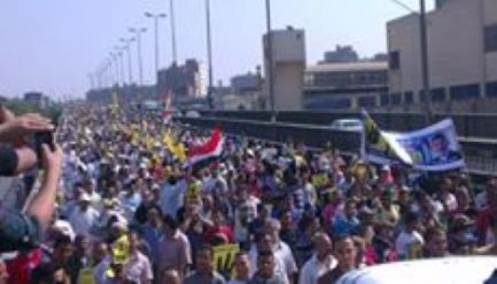 مليونية بالجيزة بعد لقاء مسيرات الهرم، والكنيسة، وخاتم المرسلين  في فيصل