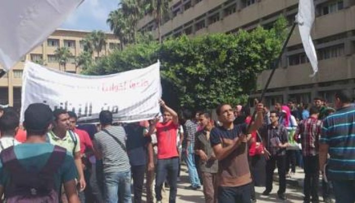 طلاب جامعة الإسكندرية ينتفضون ضد الانقلاب العسكري