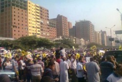 مسيرة حاشدة في ميدان الألف مسكن رفضا للانقلاب