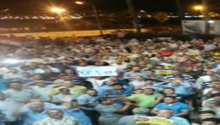 مسيرة حاشدة ضد حكم العسكر تنطلق من مسجد القائد ابراهيم بالاسكندرية (بث مباشر)