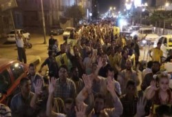 مسيرة حاشدة تجوب شوارع الفيوم رفضا للانقلاب (بث مباشر)