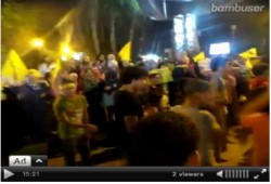 الشباب يشعلون مسيرة المعادي بالهتافات المناهضة لحكم العسكر (بث مباشر)