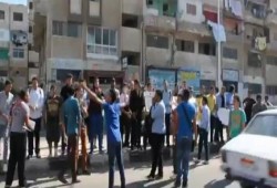 بالفديو وقفة طلاب ثانوي اليوم ببورسعيد ضد الإنقلاب