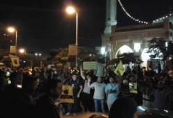 وقفة حاشدة أمام " مسجد الكويتى" بزهراء المعادى- رفضا للانقلاب