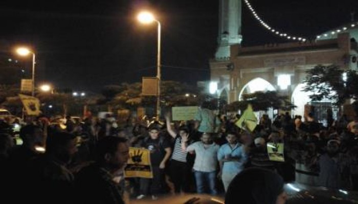 وقفة حاشدة أمام " مسجد الكويتى" بزهراء المعادى- رفضا للانقلاب