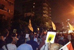 مسيرة بمدينة نصر لرفض الانقلاب العسكري والالتراس يشعل الهتاف (صور وفيديو)