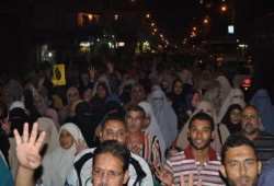 مسيرة حاشدة لرفض الإنقلاب بمنطقة الدخيلة غرب الإسكندرية