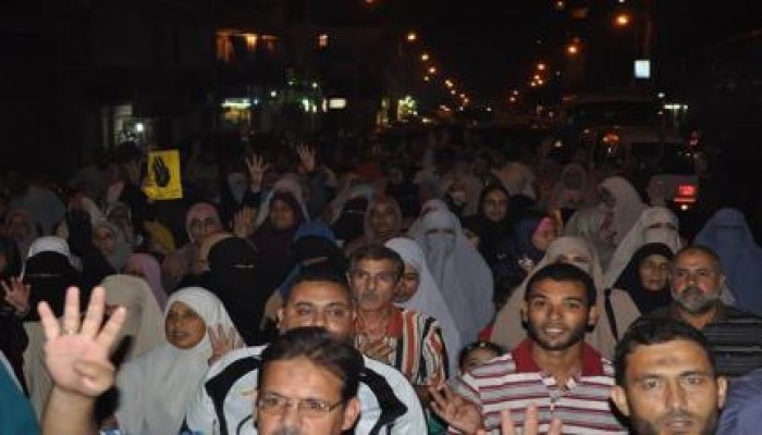 مسيرة حاشدة لرفض الإنقلاب بمنطقة الدخيلة غرب الإسكندرية