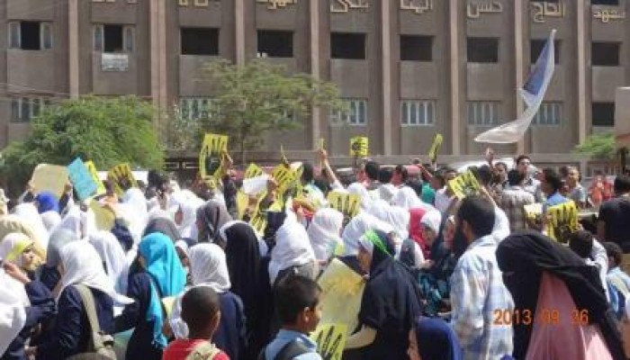 المعاهد الأزهرية بالخانكة تنتفض ضد الإنقلاب العسكري