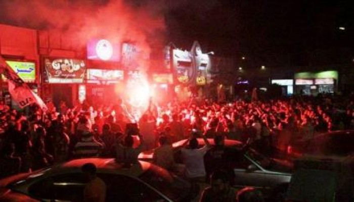 ألعاب نارية تشعل الأجواء الحماسية فى أكبر مسيرة شبابية لرفض الانقلاب بمدينة "الرحاب" (صور)