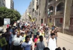عشرات الآلاف ينتفضون ضد الانقلاب في بني سويف (مباشر)