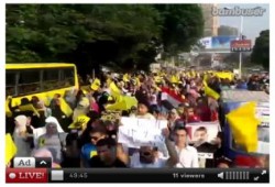 "المعادي": عشرات الآلاف يهتفون ضد العسكر في تظاهرة حاشدة (بث مباشر)