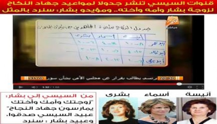 وثيقة إعلام الانقلاب الجاهل تثير أزمة مع مؤيدي بشارالأسد .."زوجته وأمه وأخته" مجاهدات نكاح