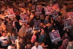 مسيرات ليلية وسلاسل بشرية بمراكز وقري الفيوم رفضا للانقلاب واعتقالاته للنساء (صور)