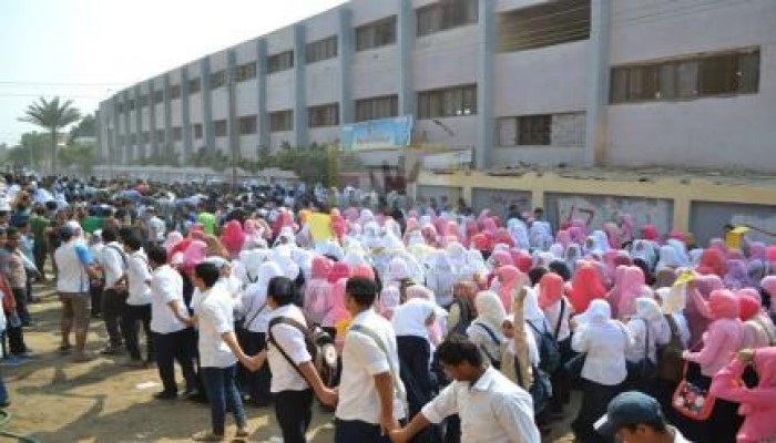 مئات الطلاب يخرجون في مسيرة حاشدة بناهيا  ضد الانقلاب