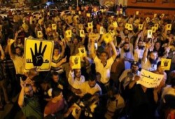 مظاهرات ليلية حاشدة في بورسعيد ضد الانقلاب العسكري (صور)