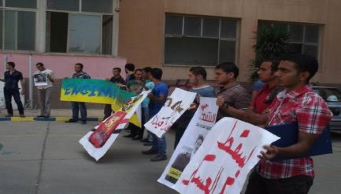 بالصور طلاب جامعة المنوفية يواصلون فعاليتهم المناهضة للانقلاب