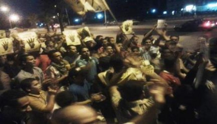 مسيرة حاشدة بمدينة السادات لرفض الانقلاب العسكري (بث مباشر)