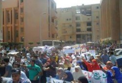 بالصور انتفاضة طلابية بجامعتى السادات والمنوفية