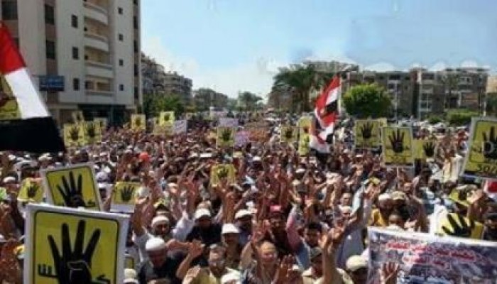 تلاحم مسيرات السلام والإيمان وفي طريقهم إلي رابعة