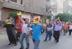 مسيرة حاشدة تجوب شوارع مدينة طنطا تنديدا بالانقلاب (فيديو)