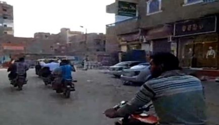 مسيرة دراجات ناريه ضدالانقلاب تجوب مدينة كفر صقر(متلفز)