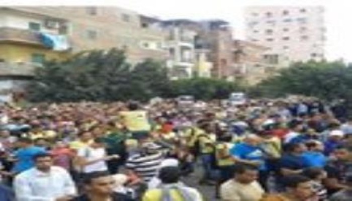 مسيرة حاشدة رفضا للانقاب في  بني سويف