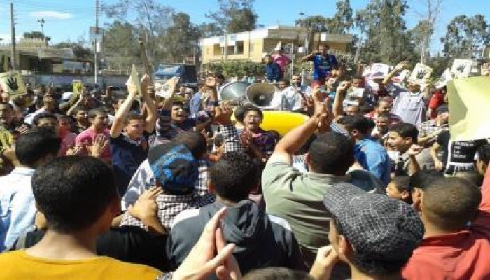 مسيرة حاشدة بمدينة سيدي سالم بمحافظة كفر الشيخ لرفض الإنقلاب العسكري " صور "