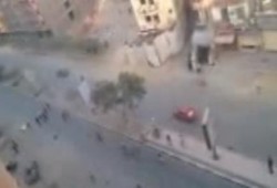 هجوم قوات الانقلاب علي مسيرة الفيوم (فيديو)